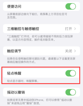 上蔡苹果授权维修站分享iPhone轻点无法唤醒怎么办 