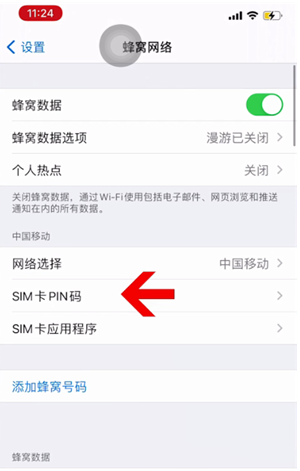 上蔡苹果14维修网分享如何给iPhone14的SIM卡设置密码 