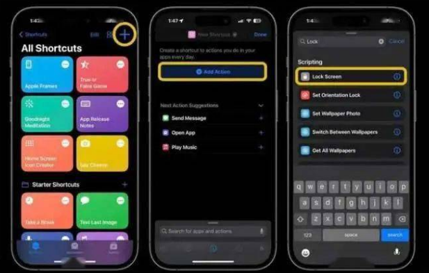 上蔡苹果14锁屏维修店分享iPhone14升级iOS16.4后如何创建锁屏快捷方式 