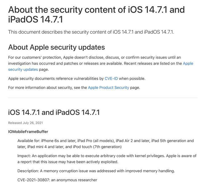 上蔡苹果手机维修分享iOS 14.7.1 正式版更新内容及升级方法 